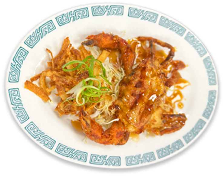 Crispy soft shell crab